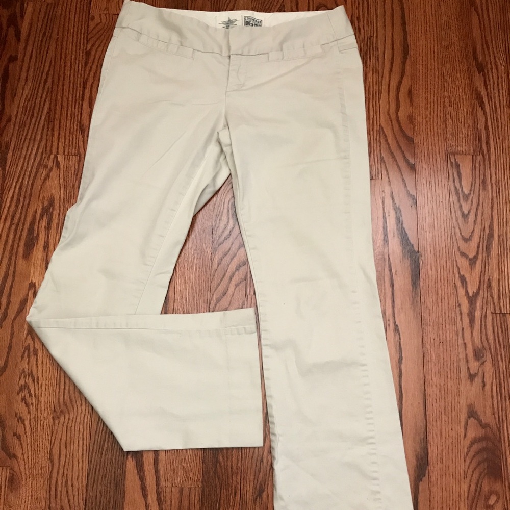 Converse One Star Khaki Pants Womens 6 Straight Leg Beige